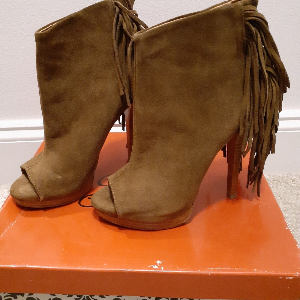 Naughty Monkey Fringe boots